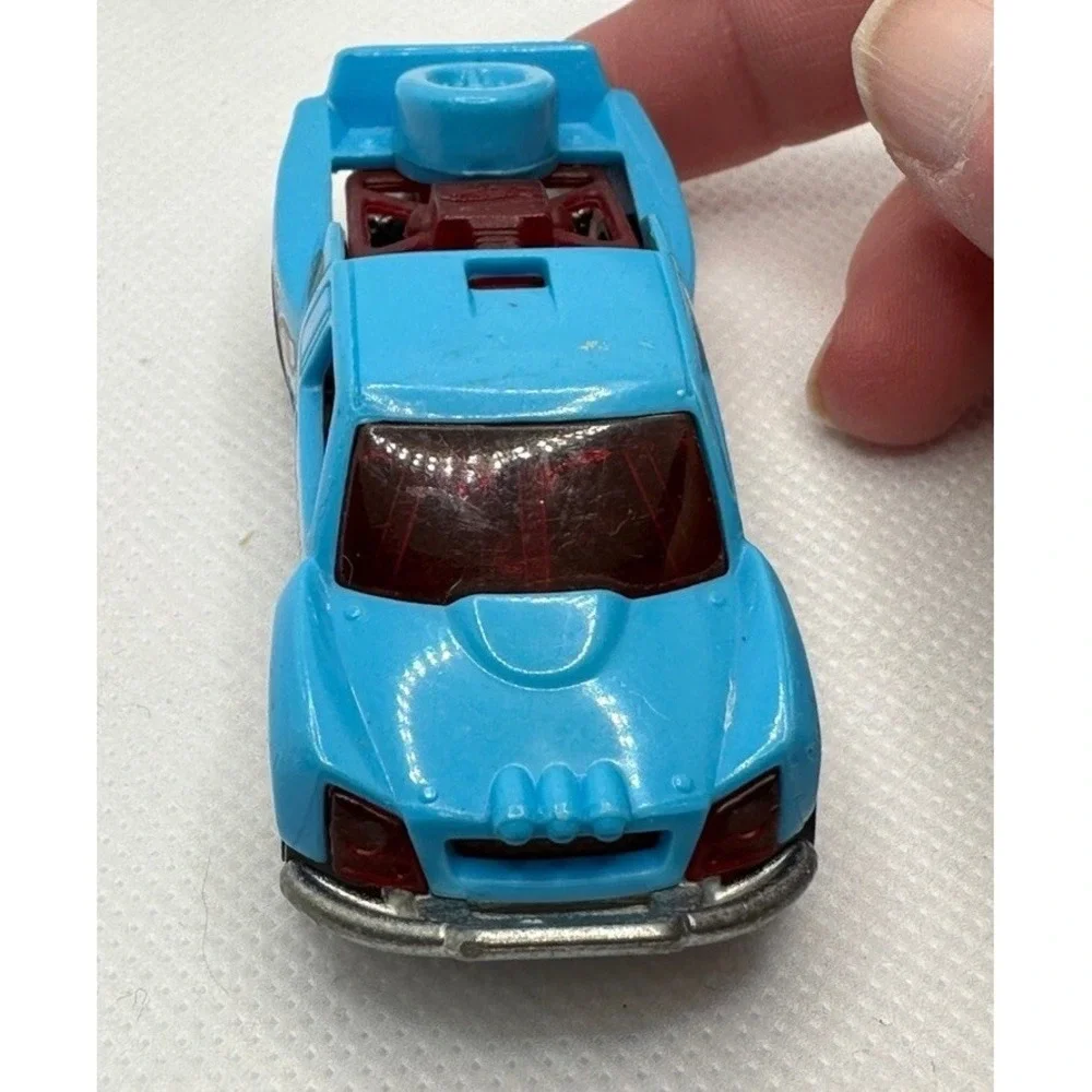 2014 Hot Wheels OFF TRACK light Blue RACING Road Rally 1:64 Diecast Race Car